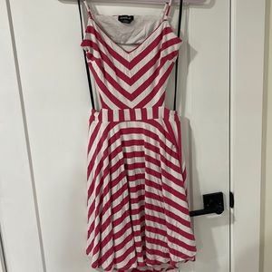 Pink/White Bebe Dress M